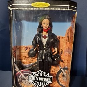Harley-Davidson Motorcycle Barbie Doll, Mattel #22256, 1998 collectible